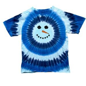 Snowman Christmas Tie Dye T Shirt Fam Jams Frozen Sundog Grateful Dead Hippy L